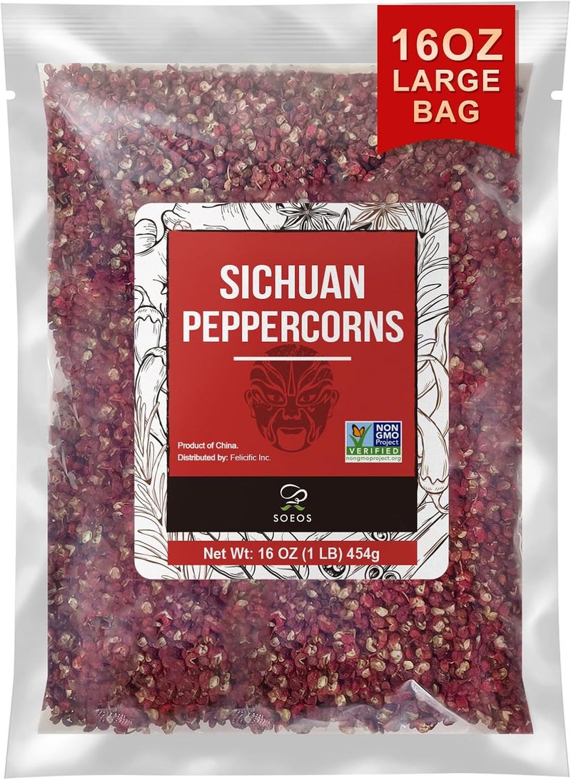 Soeos Sichuan Peppercorns 16oz - Image 1